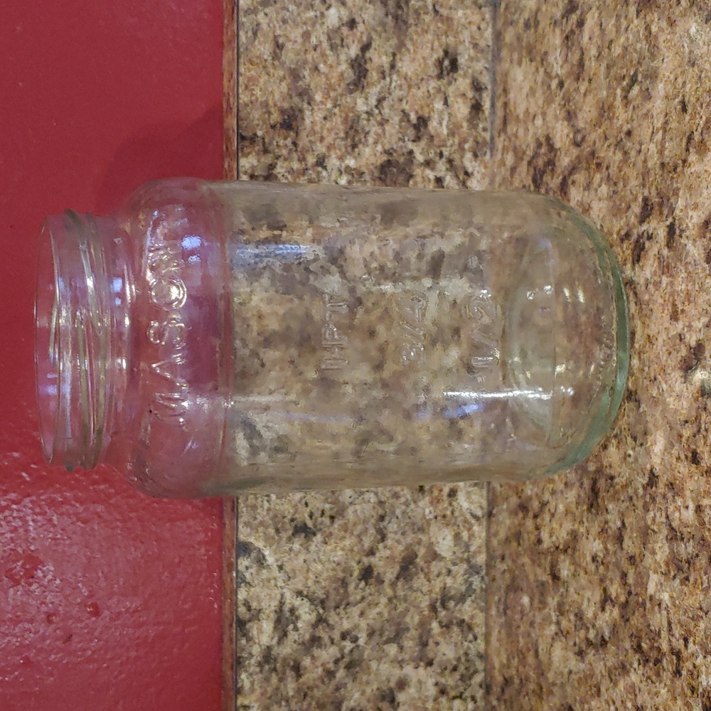 Antique mason jar